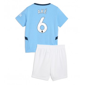 Manchester City Nathan Ake #6 Hemmakläder Barn 2024-25 Kortärmad (+ Korta byxor)